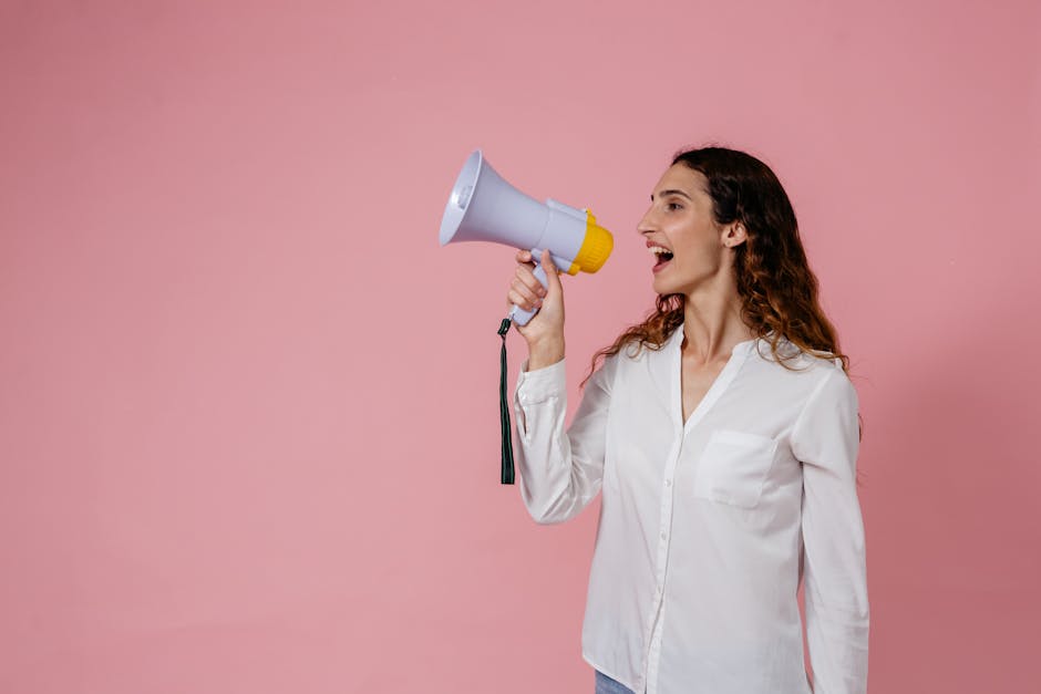 person speaking authentically