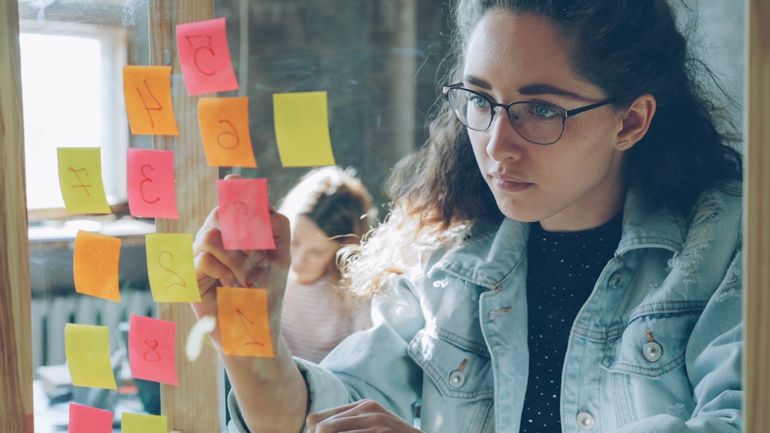 student brainstorming ideas