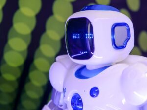 robot contemplating future